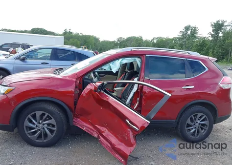 2016 Nissan Rogue Sl из США, поврежденный, VIN 5N1AT2MV7GC781133